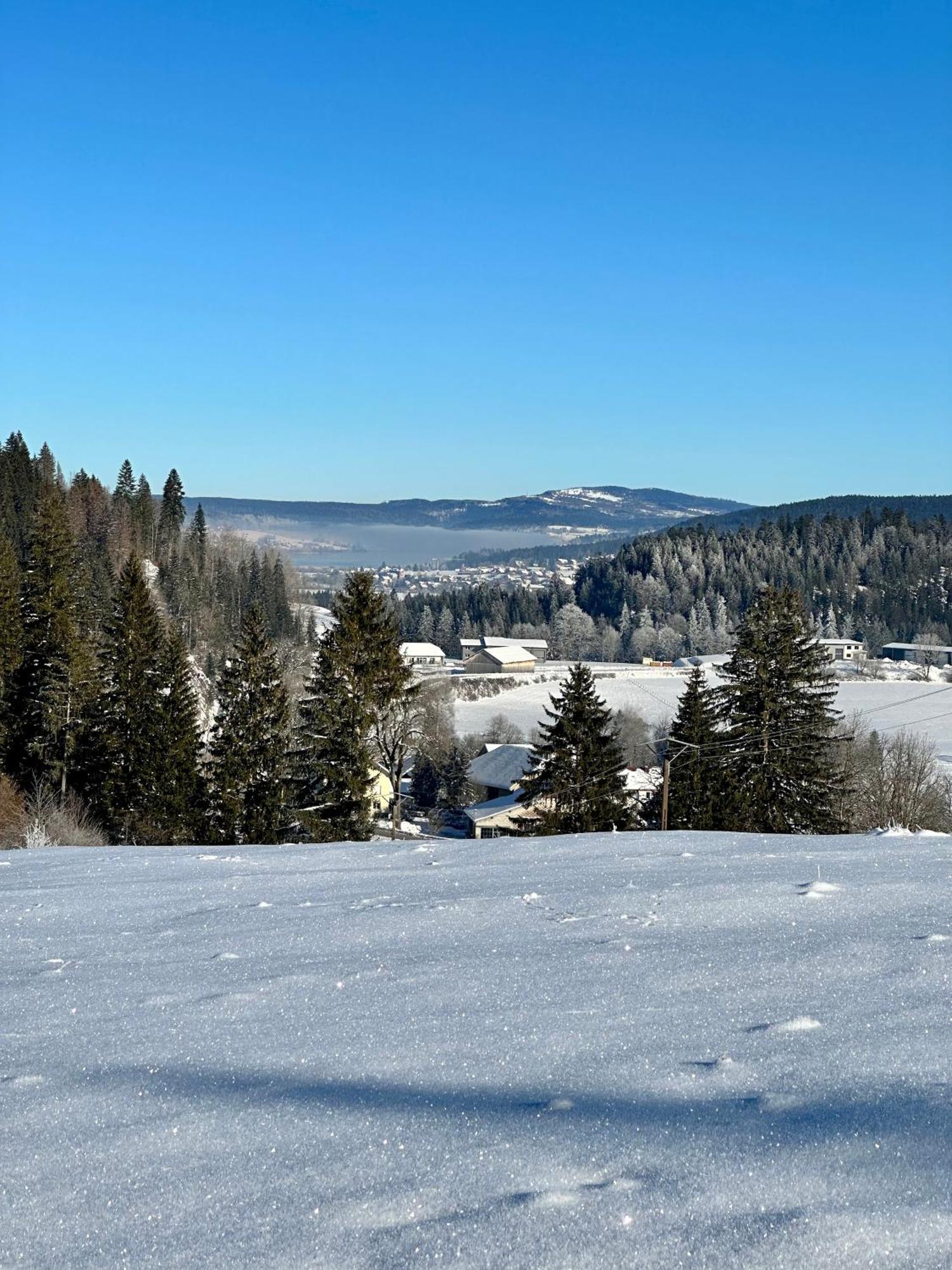 Le Belvedere Des Deux Lacs Le Brey et Maison du Bois Extérieur photo